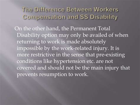 The Difference Between Workers Compensation And Ss Disability