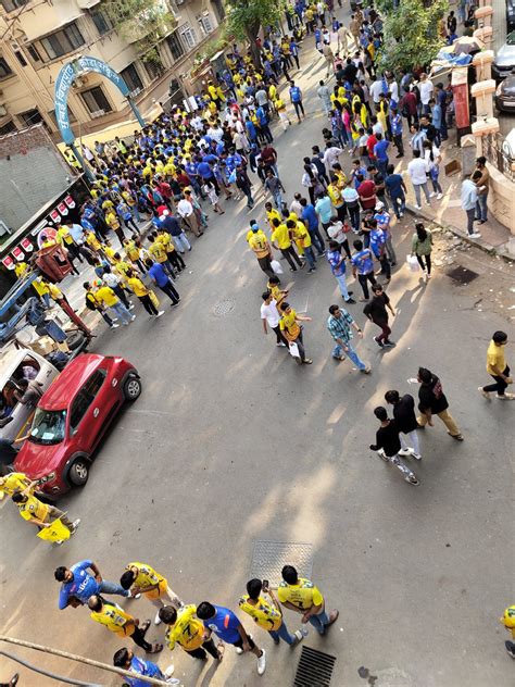 Johns On Twitter CSK Fans Have Started Arriving At Wankhede Stadium