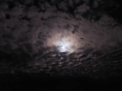 [OC] The moon the other night with spooky clouds : r/pics