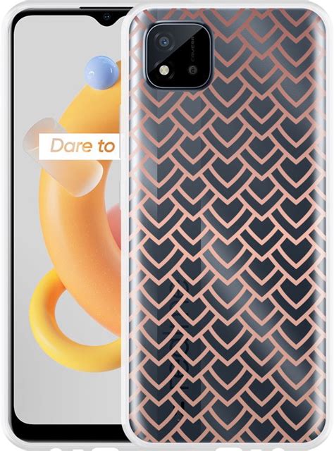 Realme C11 2021 Hoesje Pink Pattern Designed By Cazy Bol