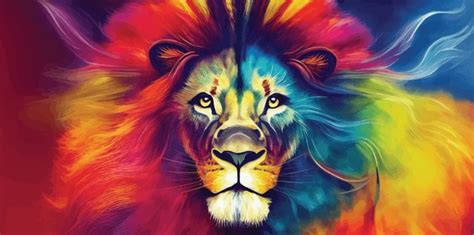 Colorful Lion Stock Vectors And Vector Art Shutterstock