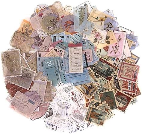 Payutou Pcs Vintage Travel Stamp Stickers Passport Stamp Stickers