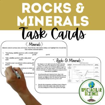 Rocks Minerals Task Cards Warm Ups Exit Slips By Spectacular Science