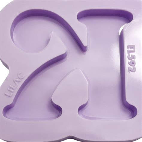 Molde De Silicone Para Resina Letra K Chunky Invertida 1 Cavidade 44 Cm Estúdio Lilac