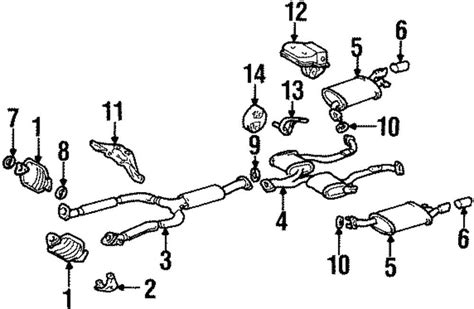 Exploring The Intricate Exhaust System Diagram Of The 2000 Lexus Rx300