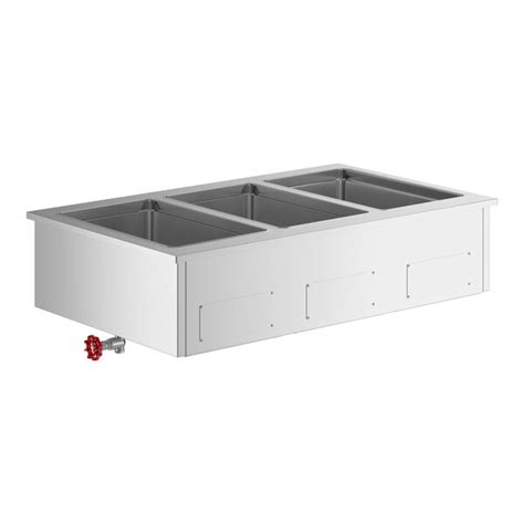 ServIt SDW 3H Three Pan Full Size Insulated Drop In Hot Food Well 208 240V