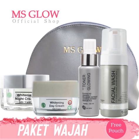 Jual Ms Glow Paket Wajah Whitening Luminous Ultimate White Cell Dna