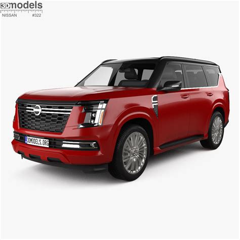 Nissan Armada Platinum Reserve 2024 3d Model Download Crossover Suv