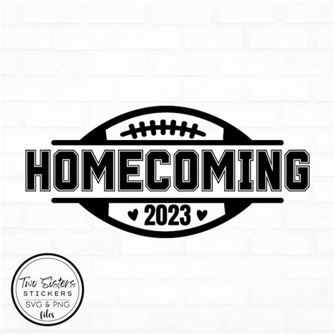 Homecoming Svg Png Hoco 2023 Football Shirt Design For Projectscrafts Cricut Silhouette Cut