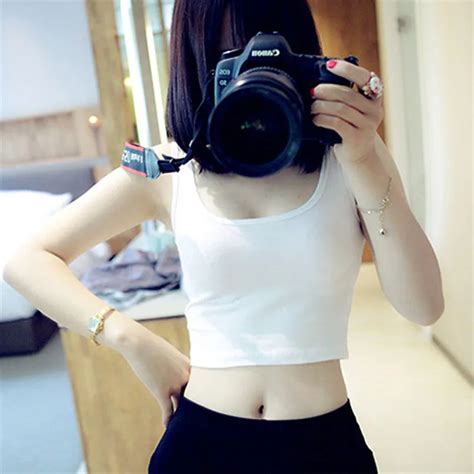 Buy Fitness Skinny Crop Top 2018 New Women Tight