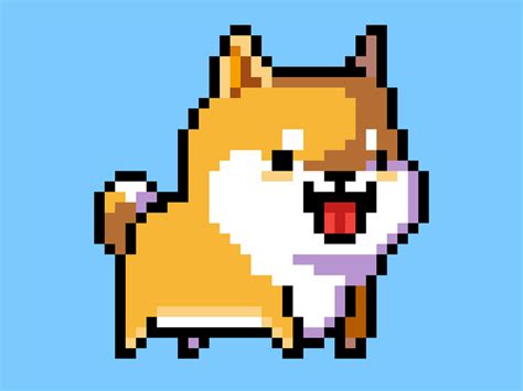 Shiba Inu Loves You Shiba Inu Pixel Art Shiba