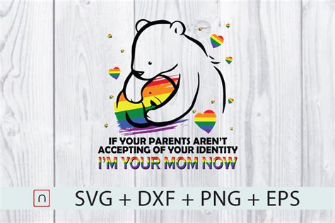 Lgbt Mama Bear Svg Gay Rainbow Pride Svg By Novalia Thehungryjpeg