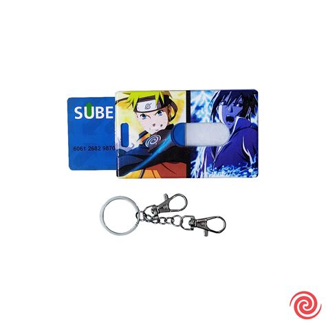 Llavero Porta SUBE Porta Tarjeta Anime Naruto