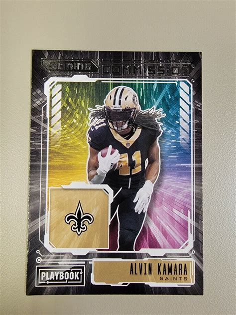 2021 Panini Playbook Alvin Kamara Zoning Commission Insert Saints ZC