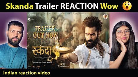 Skanda Trailer Hindi Reaction Ram Pothineni Sree Leela