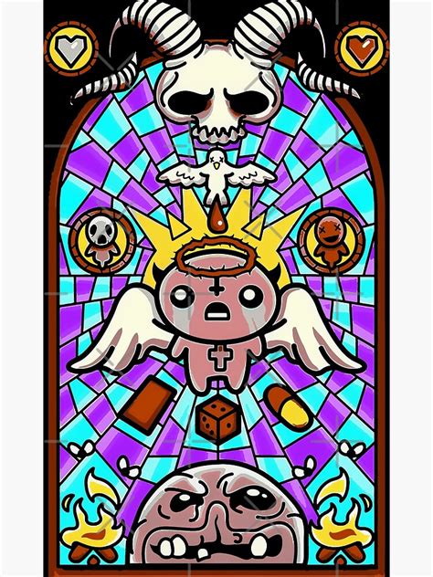 The Binding Of Isaac Poster For Sale By Dasosananii Redbubble