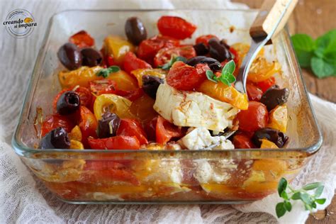 Feta Al Forno Con Pomodorini Creando Si Impara