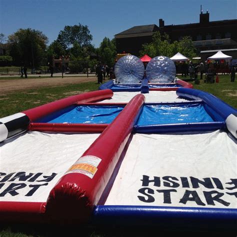 Zorb Ball Racing Track Inflatable Main Event Fun