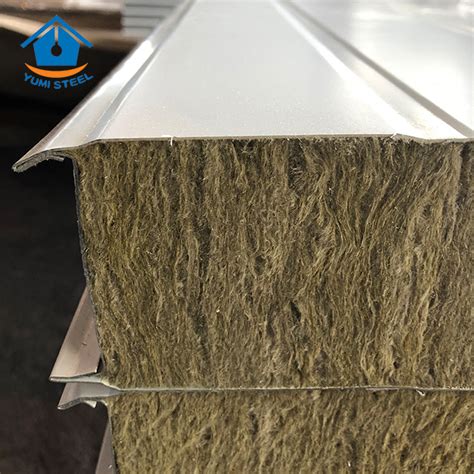 Mm Heat Insulation Rockwool Sandwich Wall Panel Buy Fireproof