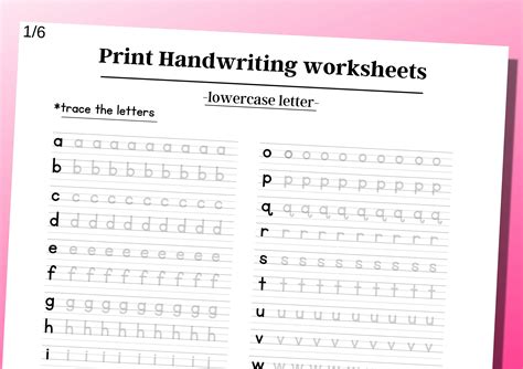 Printable Neat Handwriting Practice Sheets