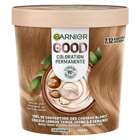 Garnier Good Coloration N7 12 Blond Foncé Café Crème Cdiscount Au