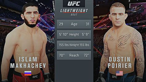 Islam Makhachev Vs Dustin Poirier UFC 4 Gameplay Legendary