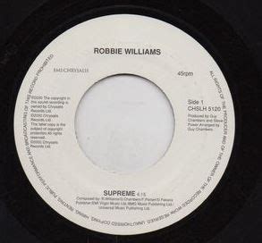 Robbie Williams - Supreme (2000, Vinyl) | Discogs