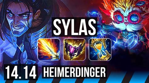 Sylas Vs Heimerdinger Mid Winrate Legendary Na