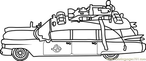 Ghostbusters Car Coloring Pages Coloring Pages