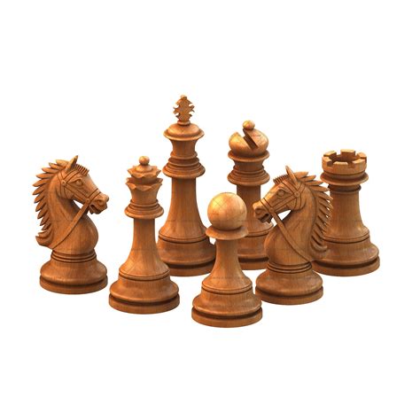 Staunton chess set - 3d (stl) models shm_stl_set_0004