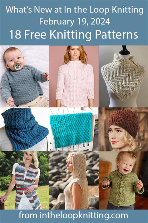 What S New Free Knitting Patterns At In The Loop Knitting Patterns For