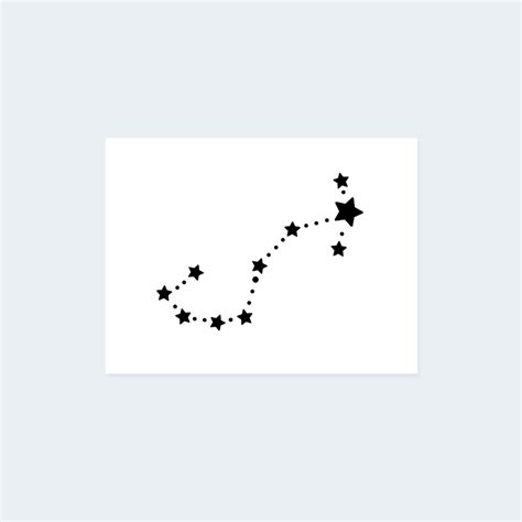 Scorpio Constellation Temporary Tattoo Set (2 tattoos) – TattooIcon