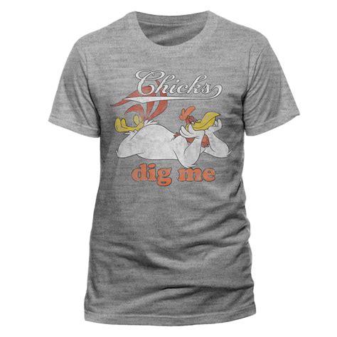 Looney Tunes Foghorn Leghorn Official Unisex Grey T-Shirt