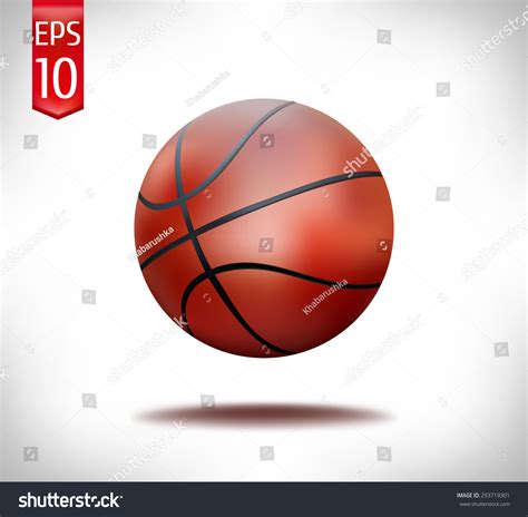 Basketball Isolated On White Background Vector Stock Vector (Royalty ...