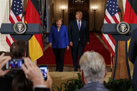 Photos Trump Welcomes German Chancellor Angela Merkel To The White