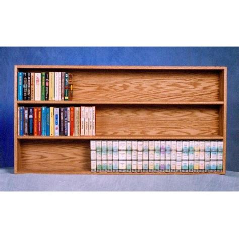 Qfc Wood Shed 308 4 W Solid Oak Wall Or Shelf Mount Dvd Vhs Tape Book