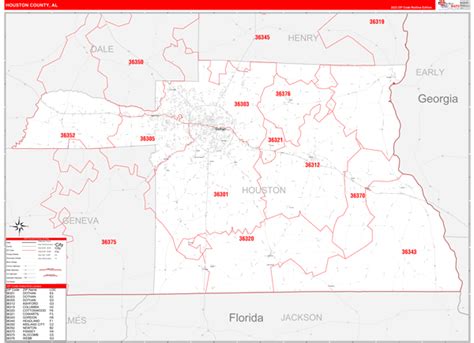 Maps of Houston County Alabama - marketmaps.com