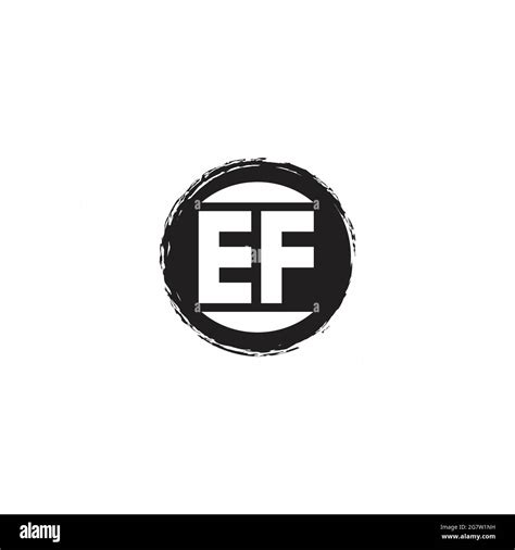 Logo Lettre Ef Banque D Images Vectorielles Alamy