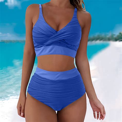 Snowsong Triangle Bikini New Women S Solid Color Sexy Split Bikini Swimsuit Two Piece Set