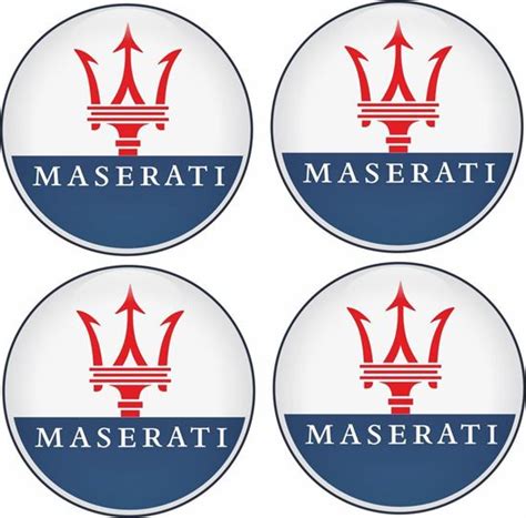 Zen Graphics Maserati Wheel Centre Gel Badges