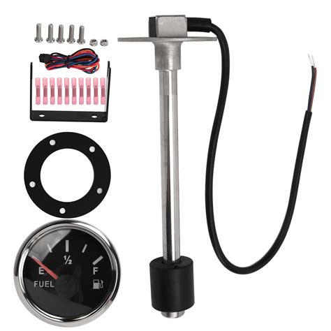 Fuel Sender Unit Kit With 52mm Fuel Gauge High Resolution Stainless Steel Fuel Level Sending