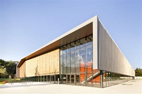 Barthelemy And Grinos Sports Halls Echo The Forests Lines Facade