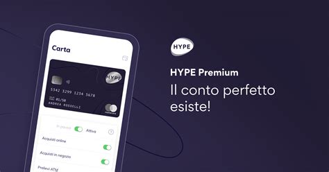 HYPE Premium: conto con carta di debito World Elite Mastercard | HYPE