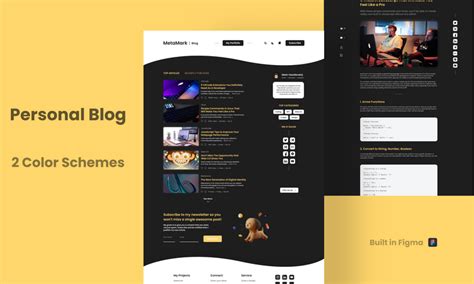 Personal Blog Design in Figma | Template | Figma