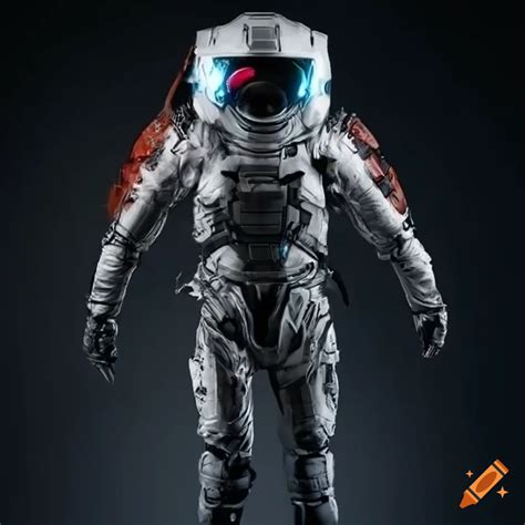 Humanoid Wolf In Futuristic Concept Space Suit On Craiyon