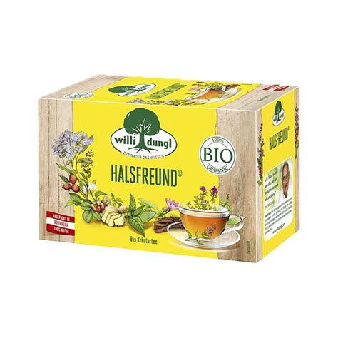 Willi Dungl Halsfreund Bio Kr Utertee Online Kaufen Frogcoffee De