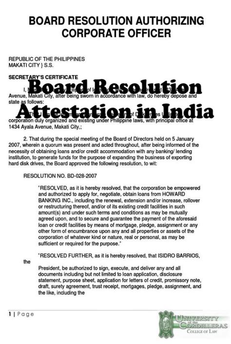 Switzerland Embassy Attestation Board Resolution Legalization In India