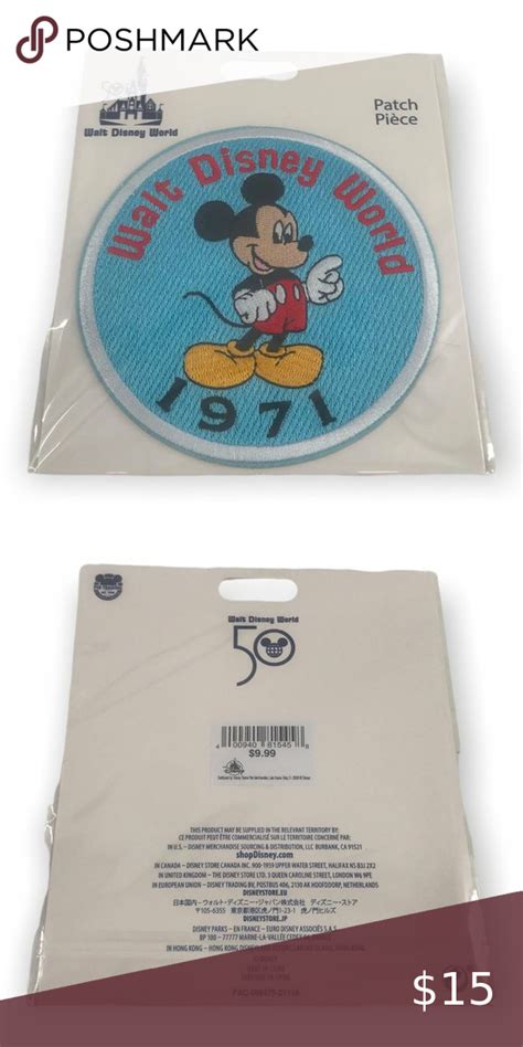 Disney Parks Wdw Th Anniversary Blue Circle Mickey Mouse