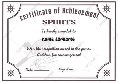 Sports Certificate Templates