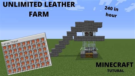 112 Easiest Way To Get Leather In Minecraft Auto Cow Farm Youtube